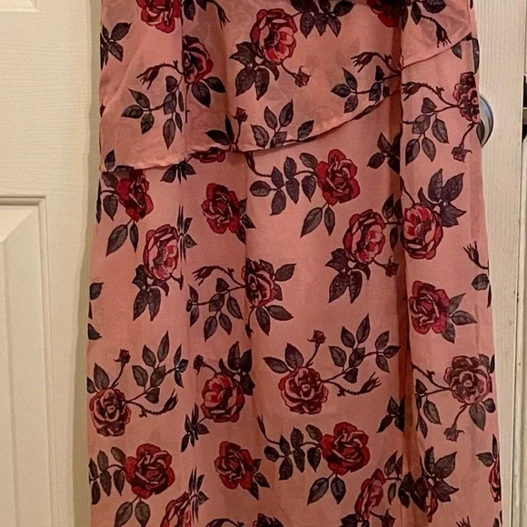 Mia Joy Colette Dress maxi rose floral NWTs ashes of roses  💐 Sz Large JOYFOLIE - Picture 3 of 11
